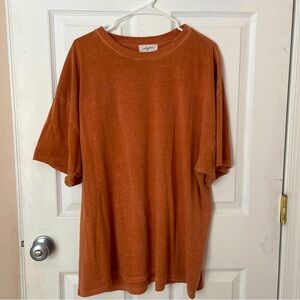 CJLA Vintage Wash T-shirt in Rust
